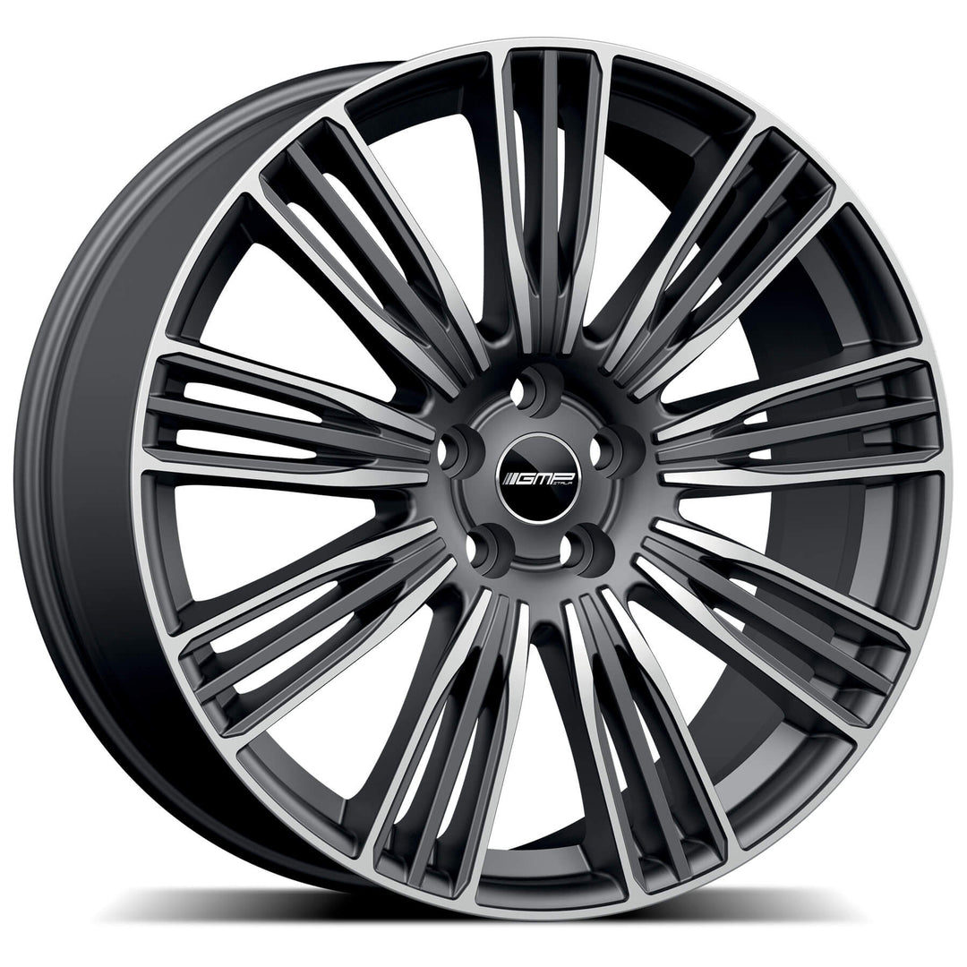 GMP Coventry Alloy wheel / 9.5x22 / 5x120 / ET43 / Matt Anthracite Diamond / New Defender