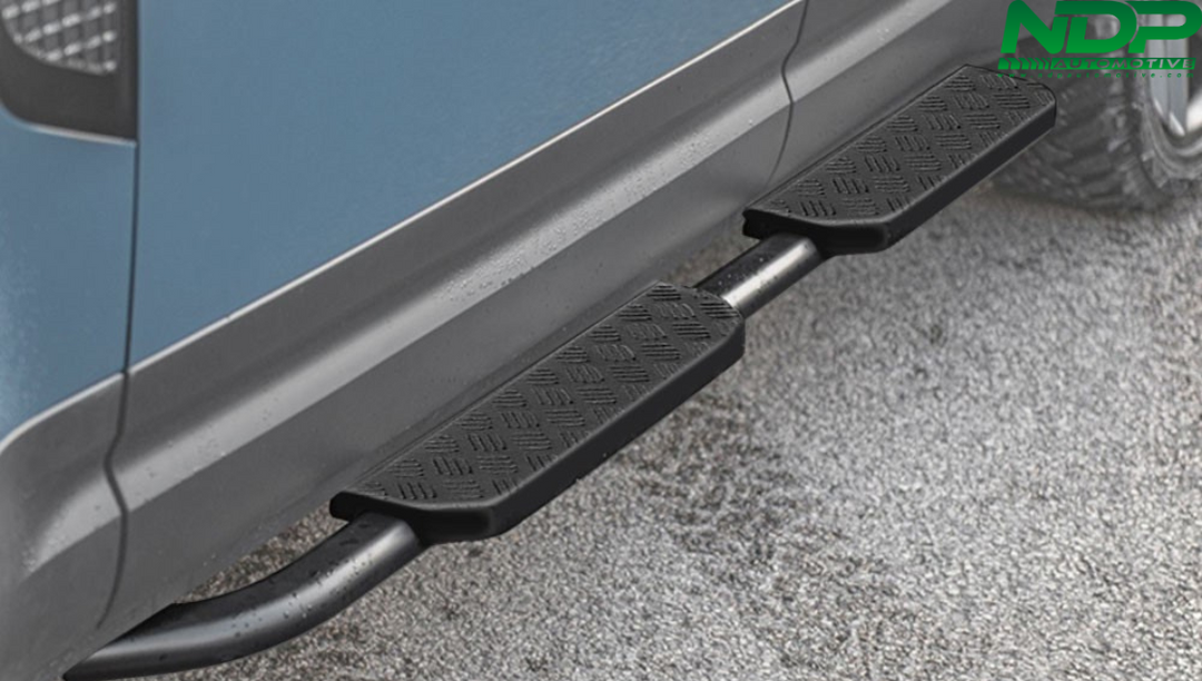 NDP Side Steps Black Chequer Plate - Fits 2020+ Defender 110 / 130