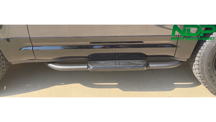 NDP Side Steps Black Union Jack - Fits 2020+ Defender 90