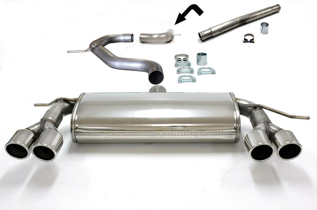 Jetex - Audi A3 (8P) Diesel Turbo (03+) | 03+ | Half System (non-resonated with racepipe) - 40DH59DTR