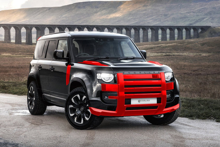 Highlighted areas of the STERLING Land Rover New Defender Conversion