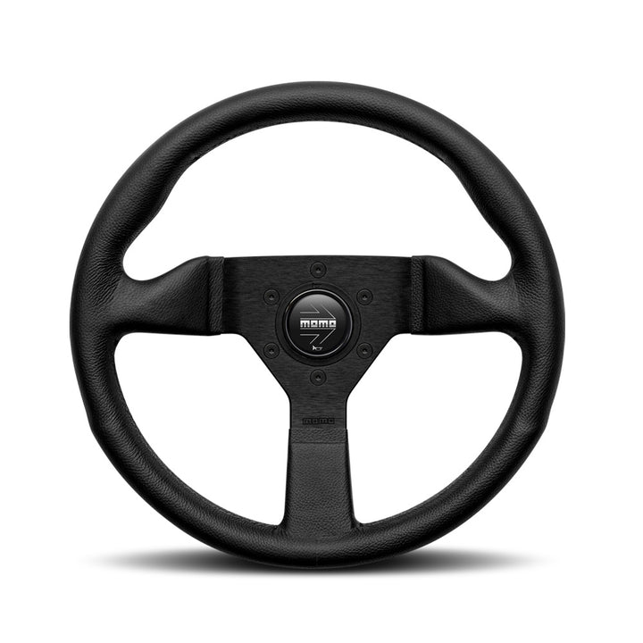 Momo Montecarlo Steering Wheel - Black Leather