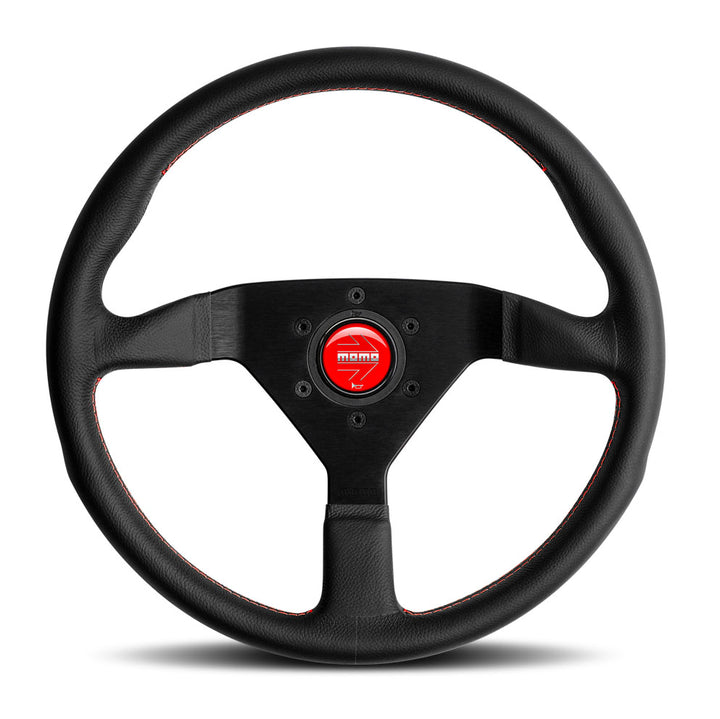 Momo Montecarlo Steering Wheel - Black Leather