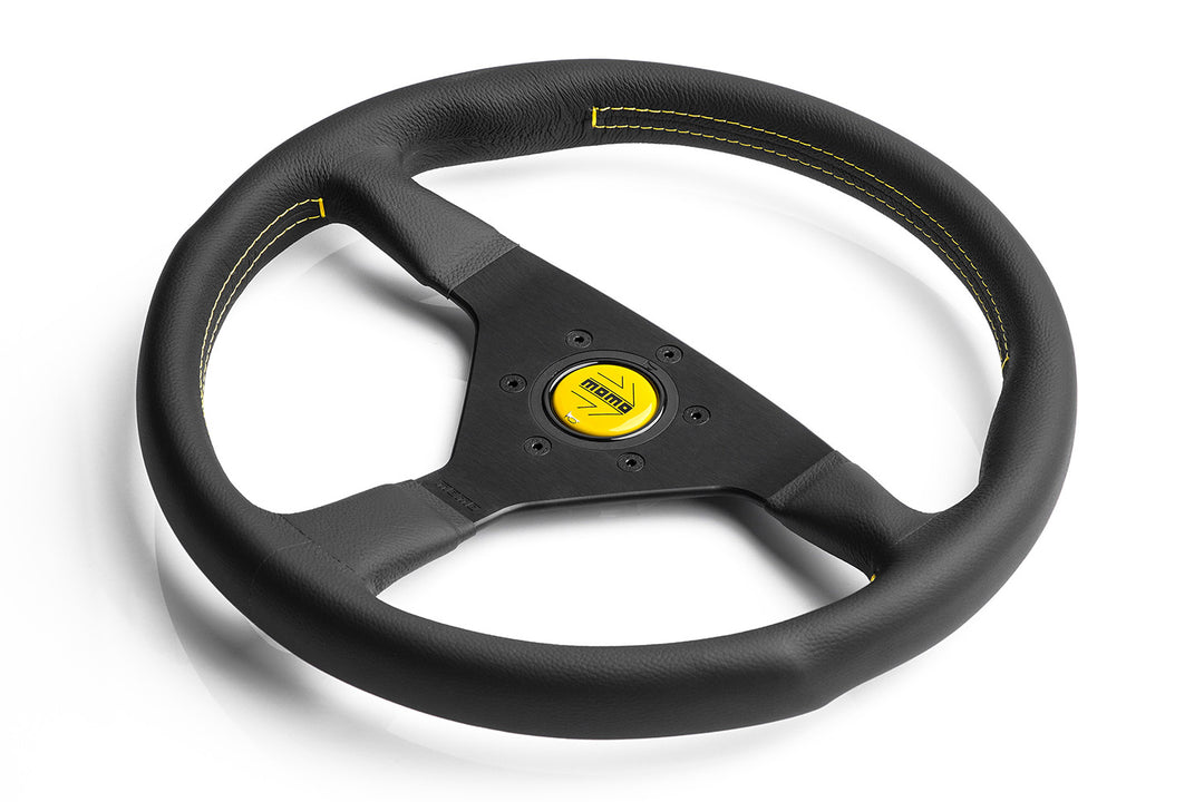 Momo Montecarlo Steering Wheel - Black Leather