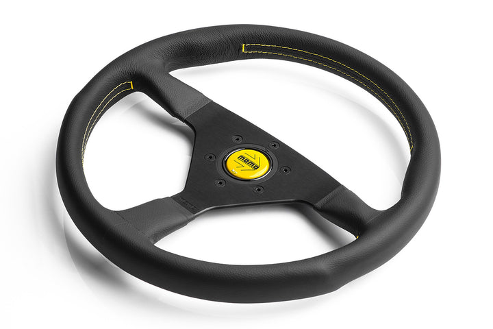 Momo Montecarlo Steering Wheel - Black Leather