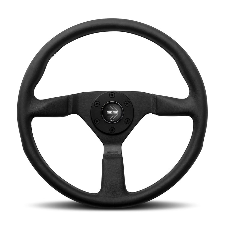 Momo Montecarlo Steering Wheel - Black Leather