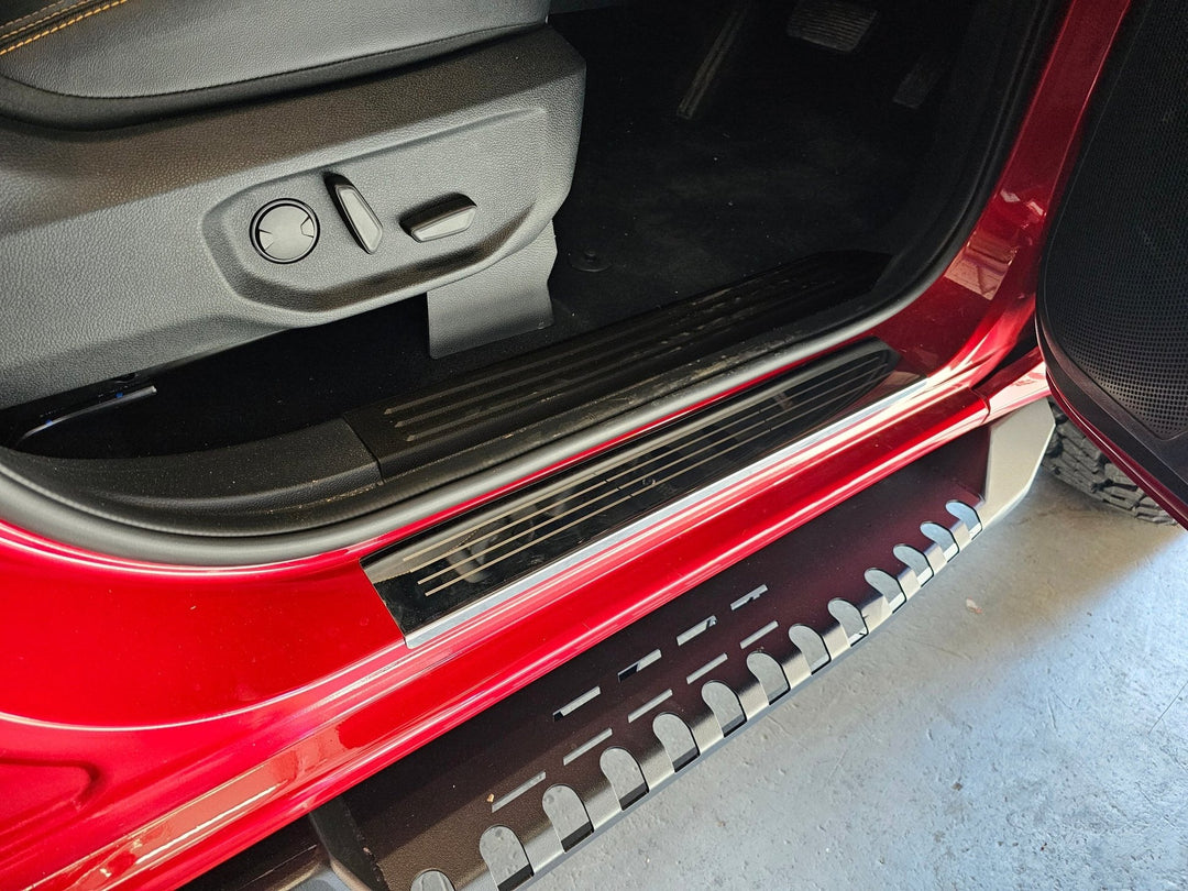 Ford Ranger Stainless Steel Door Sill Guards - Set of 4 - NO LOGO