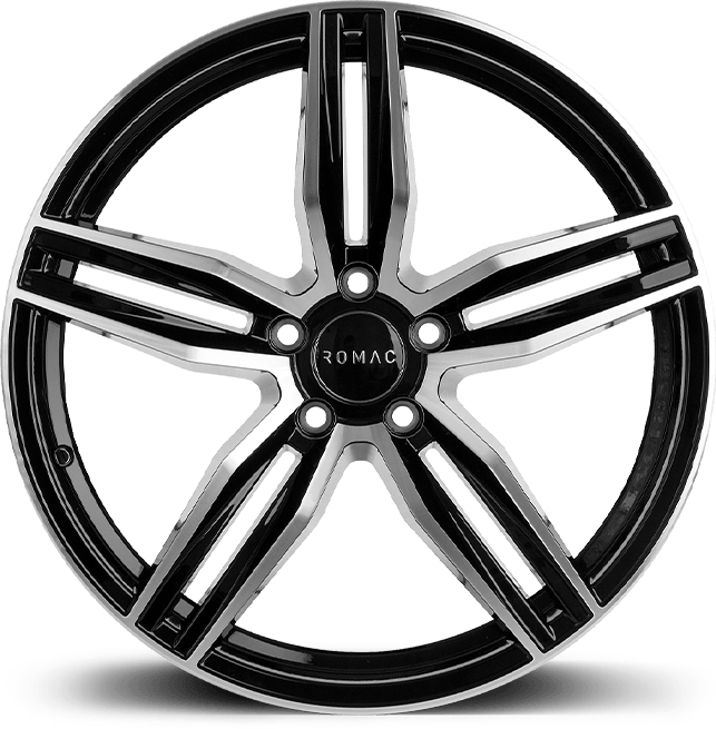 ROMAC VENOM / 8.5x20 / 5x160.0 / BLACK/POLISH Sterling Automotive Design