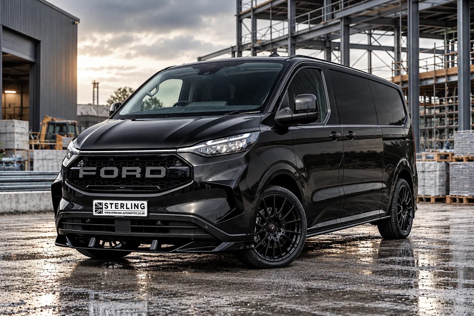 Black Sterling Ford Transit Custom