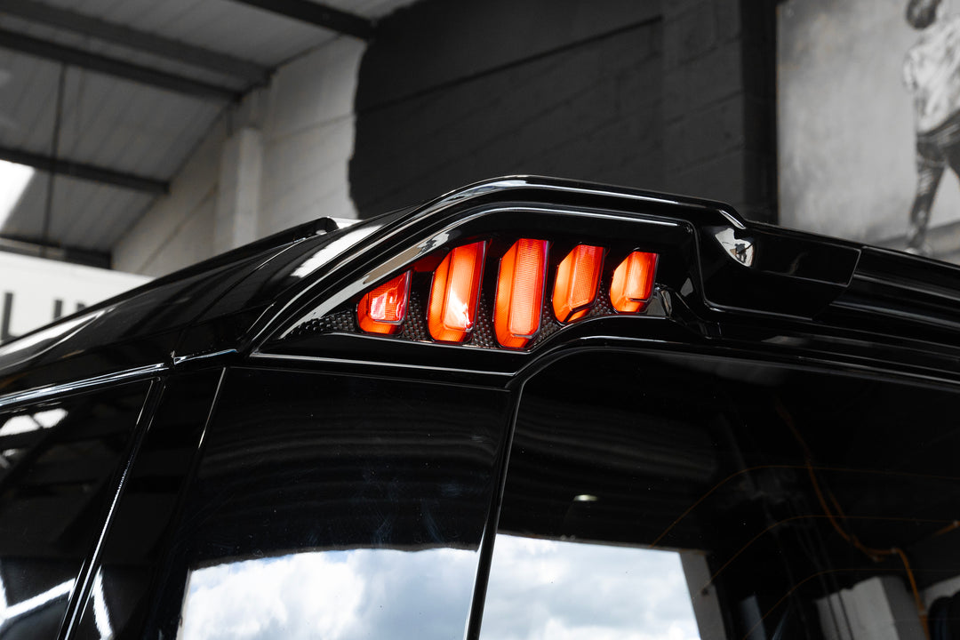 Rear Roof LED Spoiler For Land Rover Defender L663 2020+ - Gloss Black