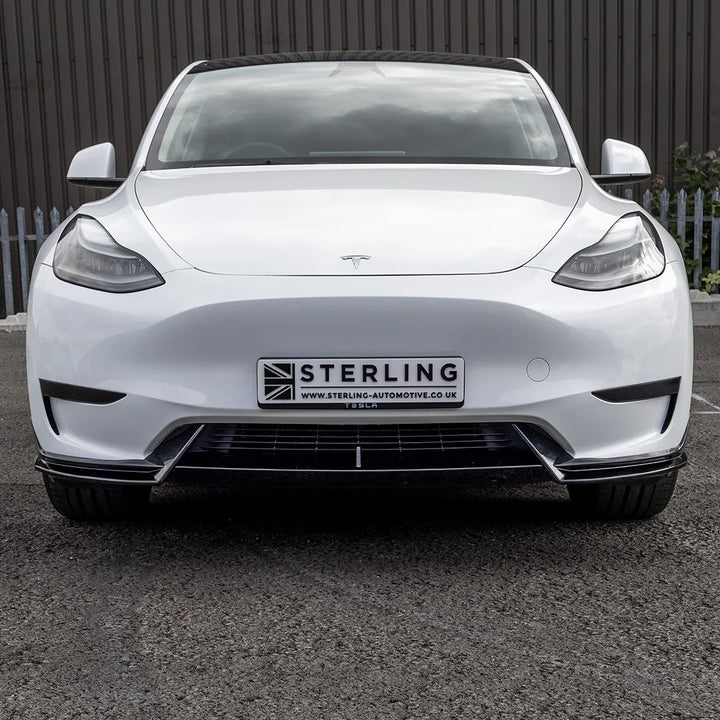 Front Splitter For Tesla Model Y 2020-2024 - Gloss Black