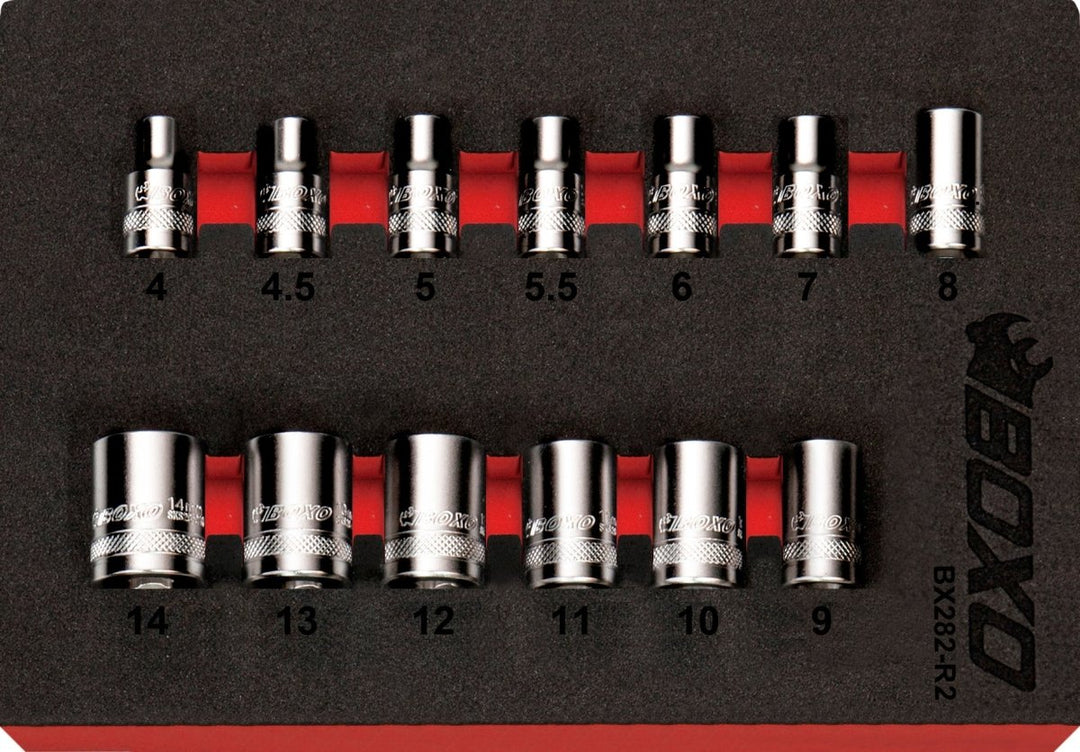 13 Pce 1/4" Multifix Spline Socket Set 4-14mm - Sterling Automotive Design