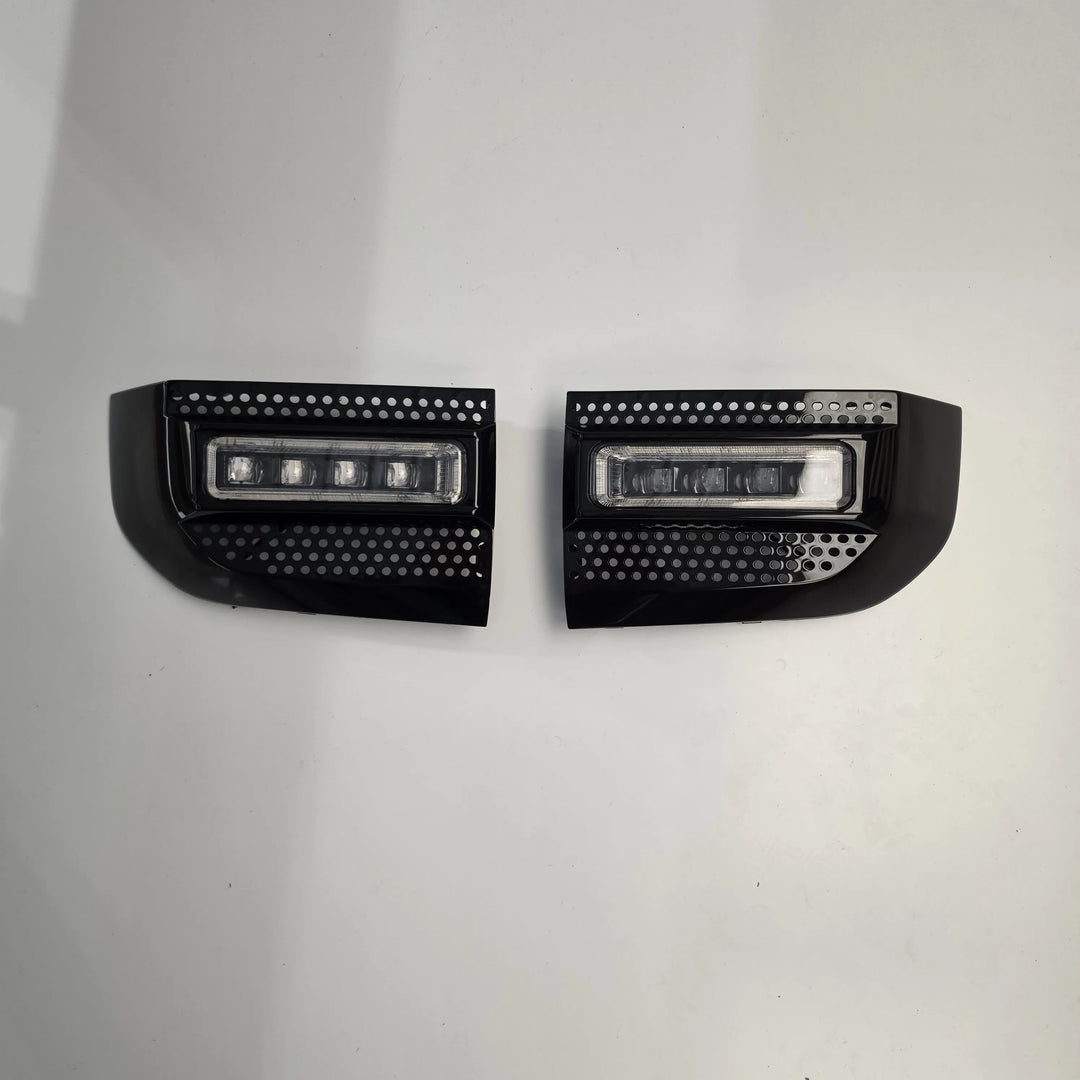 LED Fog Light For Land Rover Defender L663 2020+ - Gloss Black