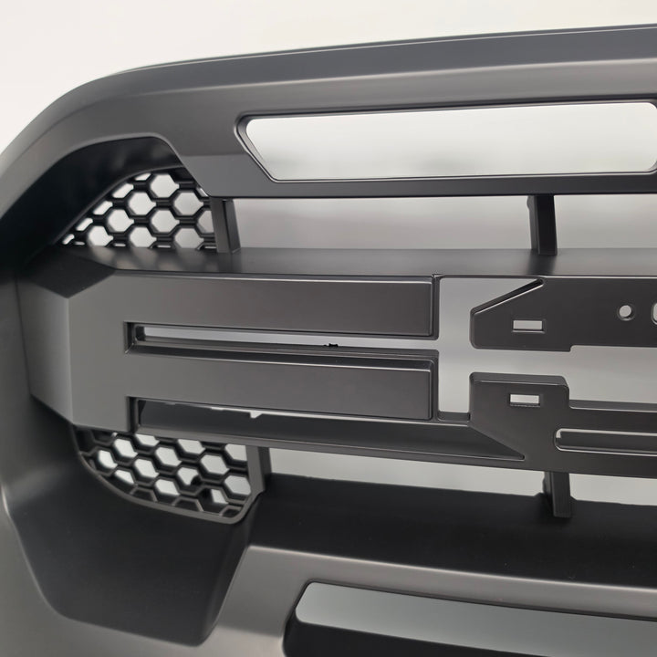 Black Front Grille For Ford Ranger T8 Wildtrak 2016-2018