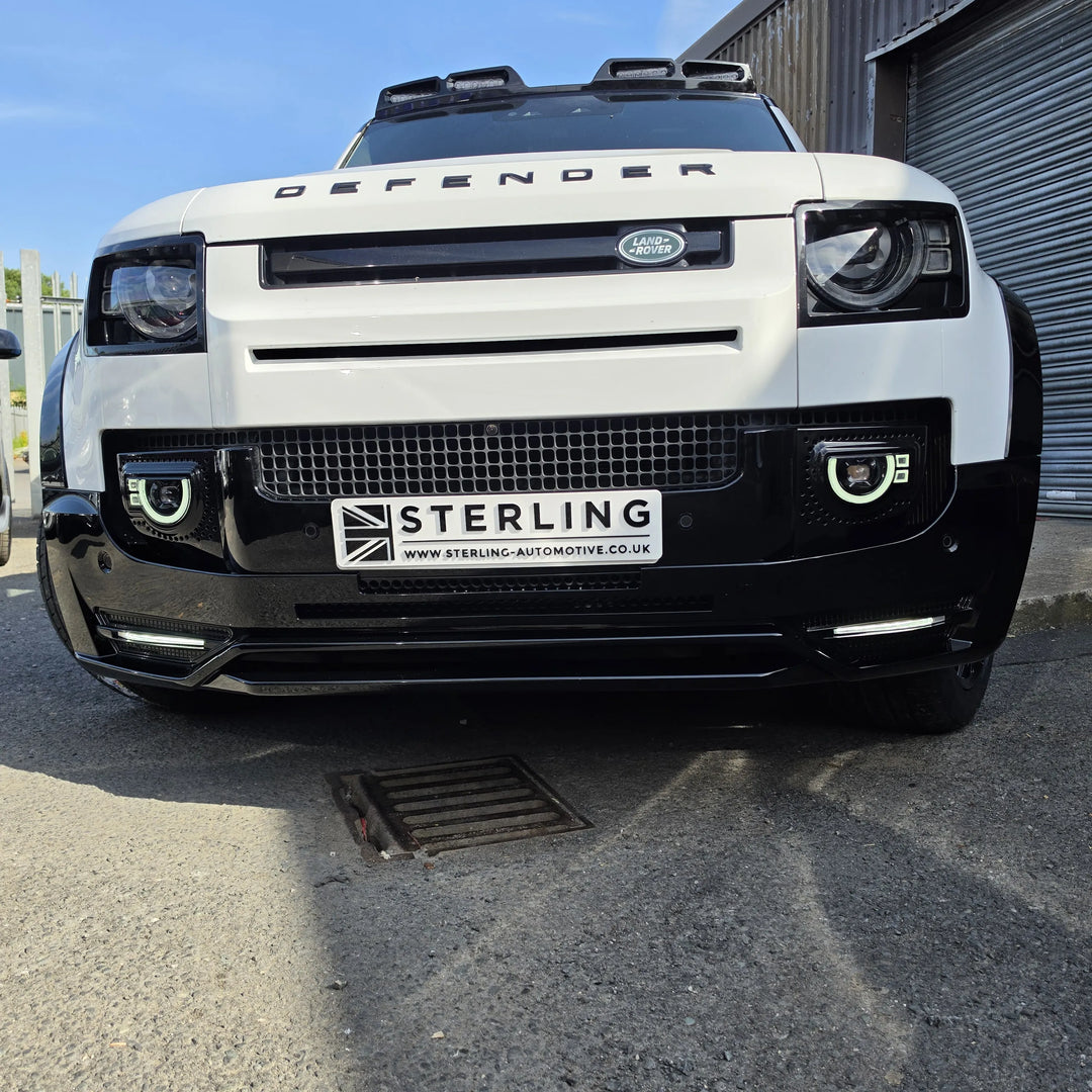 LED 'Golden Eye' Fog Light For Land Rover Defender L663 2020+ - Gloss Black