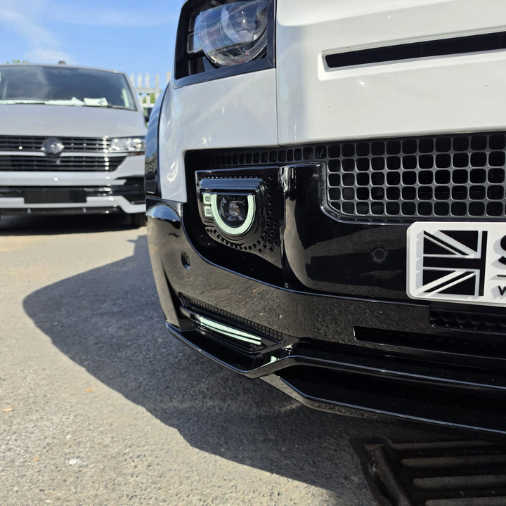 LED 'Golden Eye' Fog Light For Land Rover Defender L663 2020+ - Gloss Black