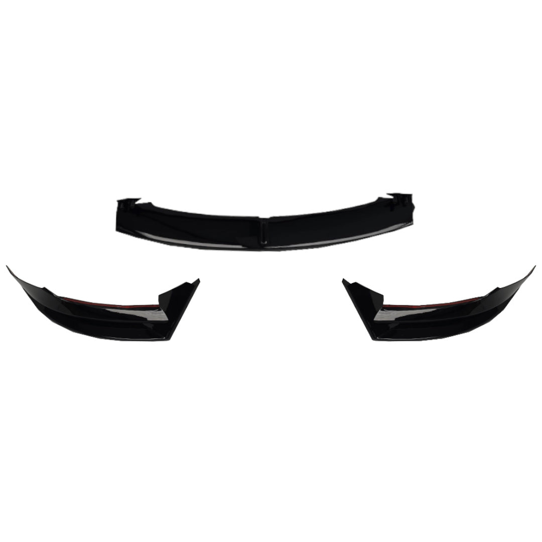 Black Front Splitter For Tesla Model 3 2017-2023