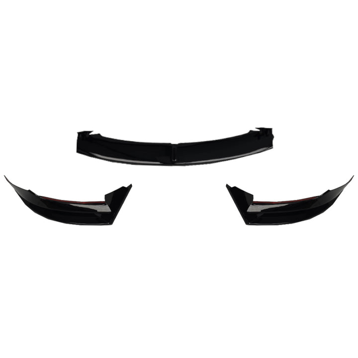 Black Front Splitter For Tesla Model 3 2017-2023