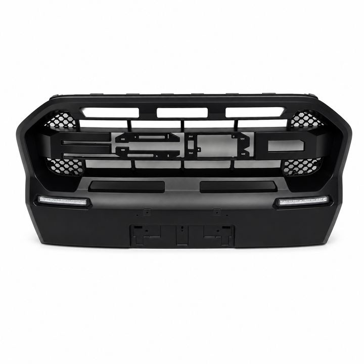 Black Front Grille For Ford Ranger T8 Wildtrak 2016-2018