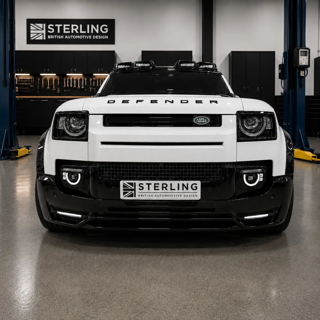 LED 'Golden Eye' Fog Light For Land Rover Defender L663 2020+ - Gloss Black