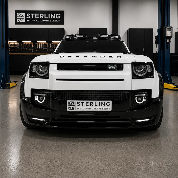 LED 'Golden Eye' Fog Light For Land Rover Defender L663 2020+ - Gloss Black