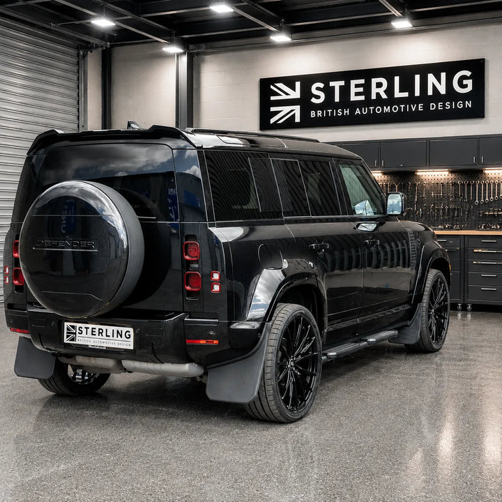 Wide Wheel Arches Sterling Raptor Style For Land Rover Defender 110 L663 2020+ - Gloss Black