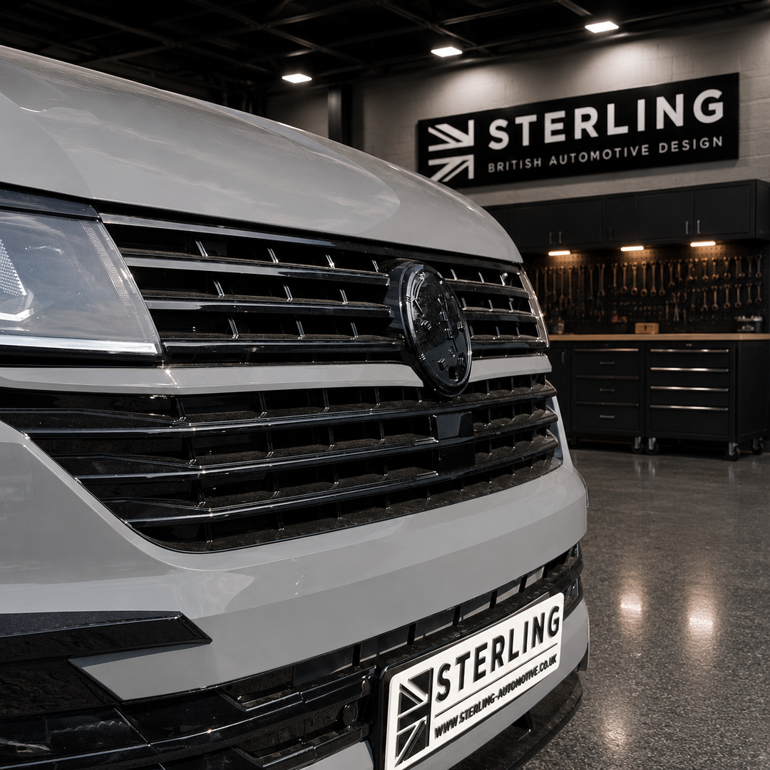 Front Grille For Volkswagen Transporter T6.1 2019-2023 - Gloss Black