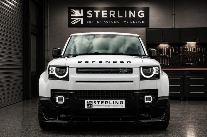Front Splitter Aero Style For Land Rover Defender L663 2020+ - Gloss Black