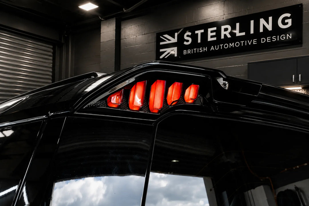Rear Roof LED Spoiler For Land Rover Defender L663 2020+ - Gloss Black