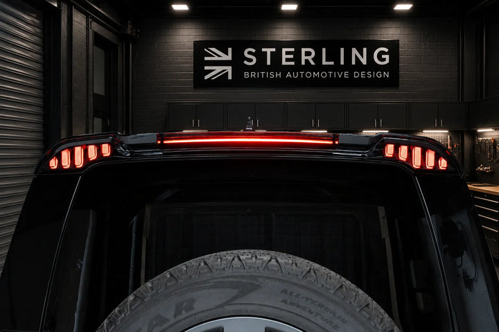 Rear Roof LED Spoiler For Land Rover Defender L663 2020+ - Gloss Black