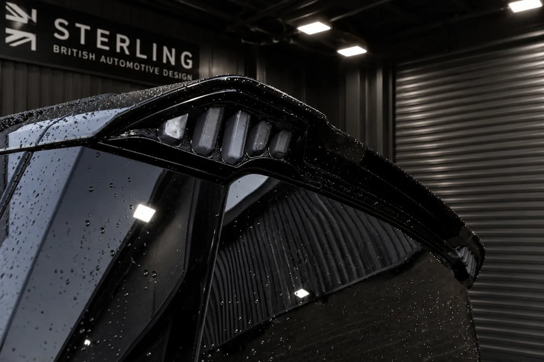 Rear Roof LED Spoiler For Land Rover Defender L663 2020+ - Gloss Black