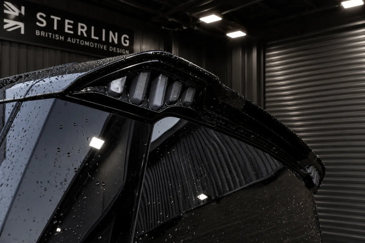 Rear Roof LED Spoiler For Land Rover Defender L663 2020+ - Gloss Black
