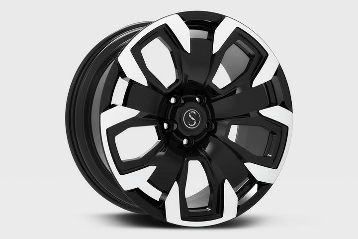 STERLING FK4 Land Rover New Defender Alloy Wheel 10x20" Gloss Black/Diamond Cut