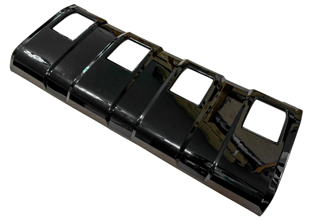 Front Bumper Guard Racing Grille Surround & Insect Screen in Gloss Black for Land Cruiser LC250 +