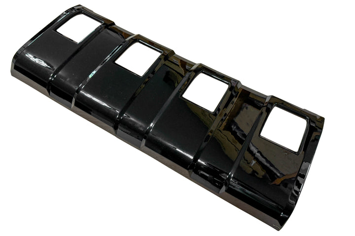 Front Bumper Guard Racing Grille Surround & Insect Screen in Gloss Black for Land Cruiser LC250 +