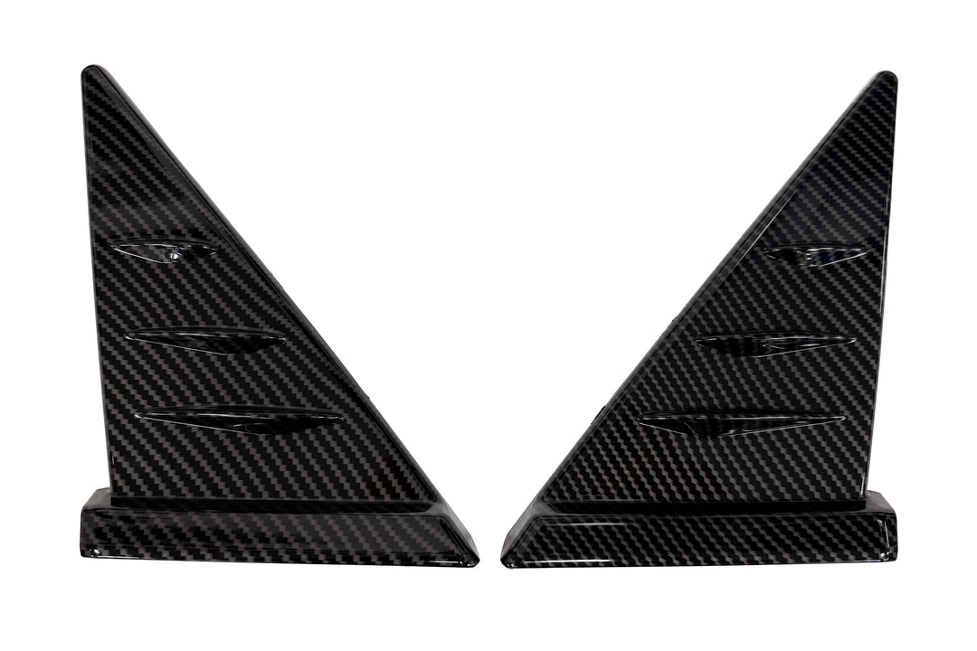 Carbon Fibre Look Door Mirror Trim  Fits Land Cruiser LC250 2025+