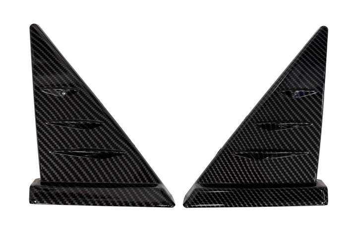 Carbon Fibre Look Door Mirror Trim  Fits Land Cruiser LC250 2025+