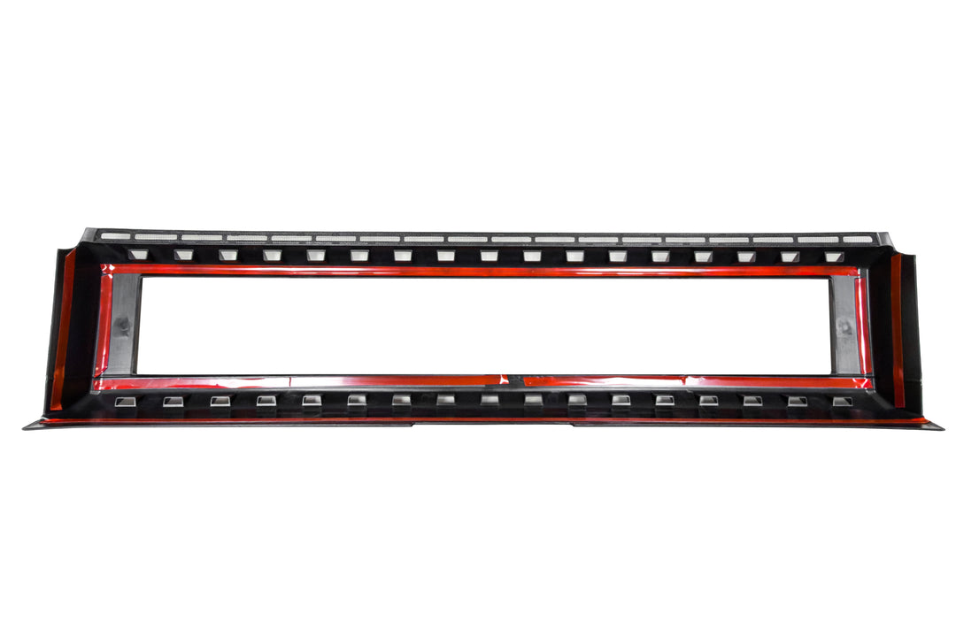 Front Bumper Guard Racing Grille Surround & Insect Screen in Gloss Black for Land Cruiser LC250 +