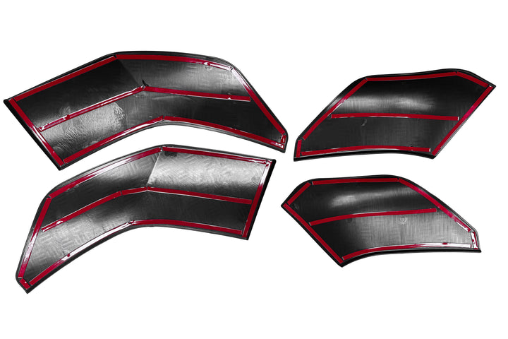 Front & Rear Matt Black Door Anti-Scratch Plates Fits Land Cruiser LC250 2025+