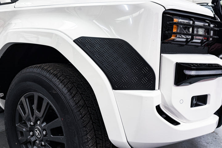 Front & Rear Matt Black Door Anti-Scratch Plates Fits Land Cruiser LC250 2025+