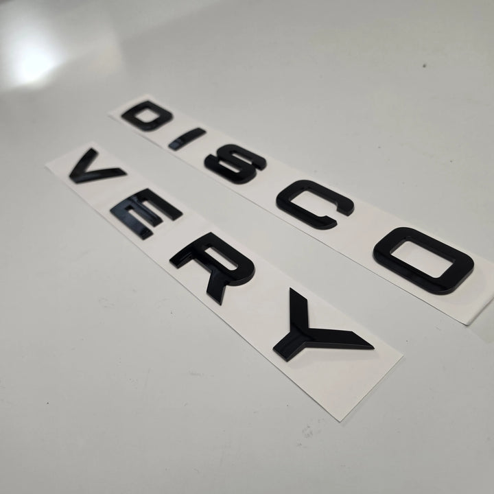 Front Bonnet Lettering For Land Rover Discovery - Gloss Black