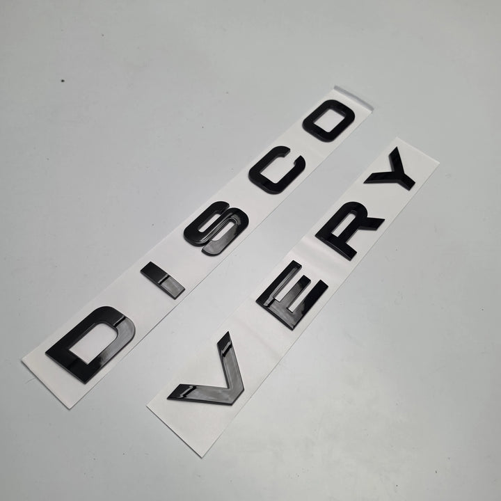 Front Bonnet Lettering For Land Rover Discovery - Gloss Black