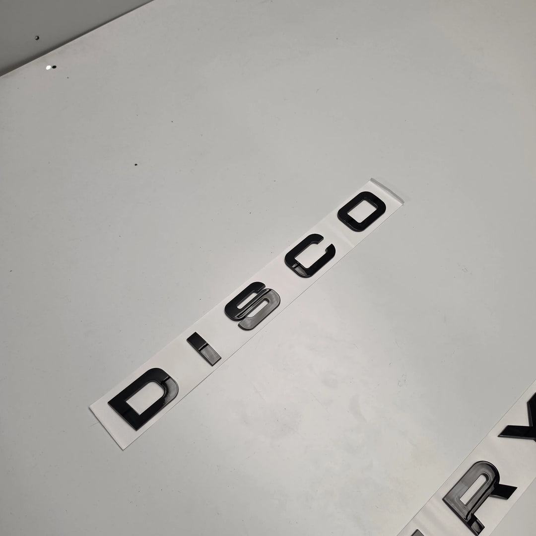 Front Bonnet Lettering For Land Rover Discovery - Gloss Black