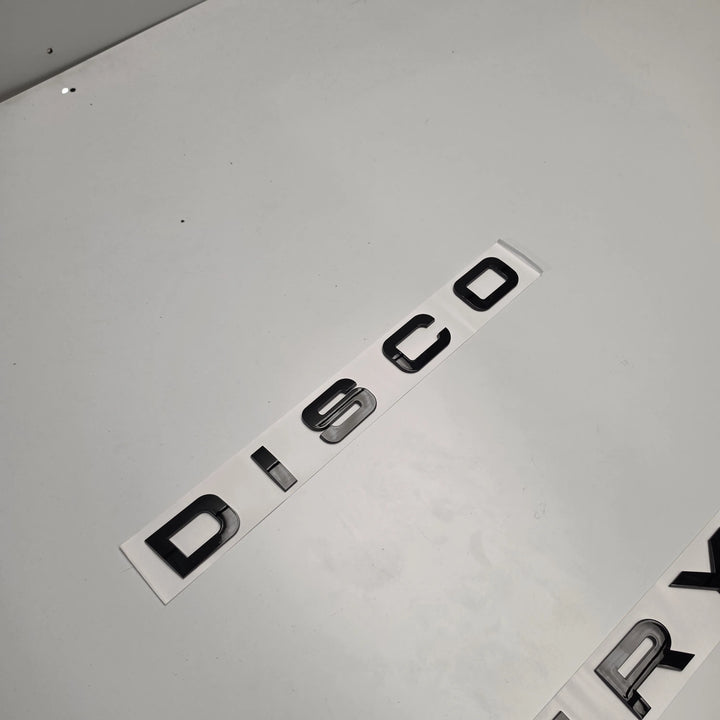Front Bonnet Lettering For Land Rover Discovery - Gloss Black