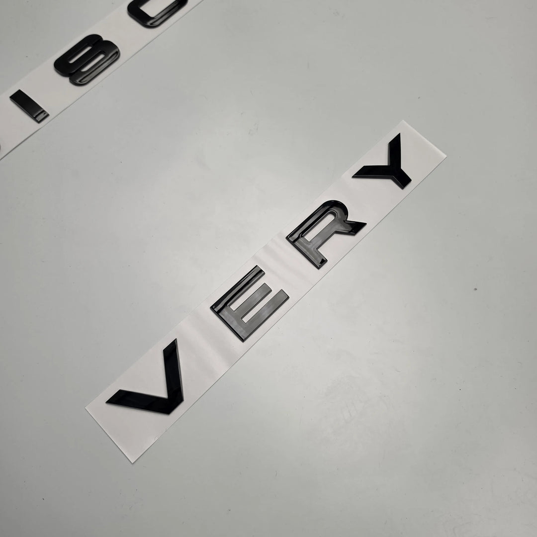 Front Bonnet Lettering For Land Rover Discovery - Gloss Black
