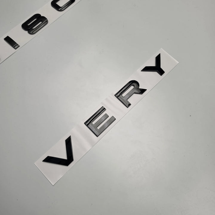 Front Bonnet Lettering For Land Rover Discovery - Gloss Black