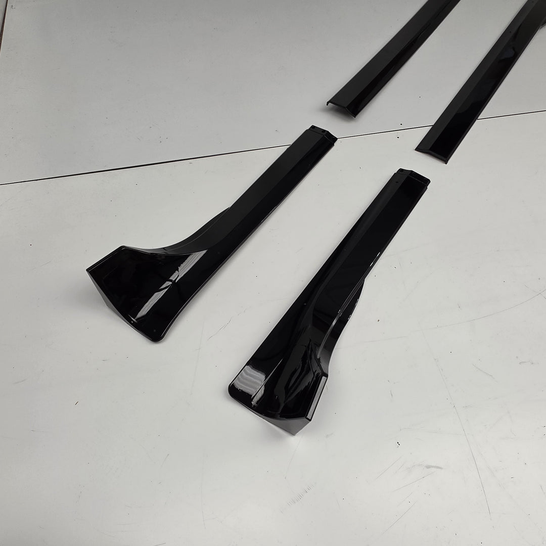 Black Side Skirts For Tesla Model Y 2020-2024