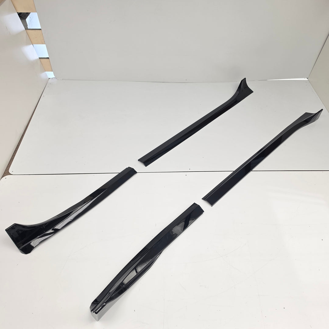 Tesla Model 3 Pre-Facelift 4pc Side Skirts White Background Studio Shot