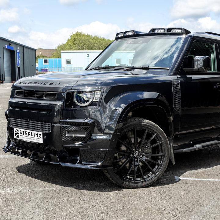Wide Wheel Arches Sterling Raptor Style For Land Rover Defender 110 L663 2020+ - Gloss Black