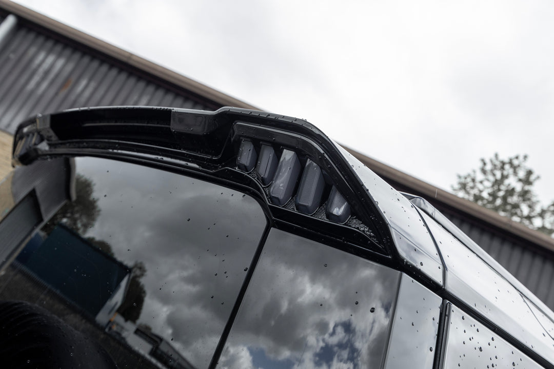Rear Roof LED Spoiler For Land Rover Defender L663 2020+ - Gloss Black